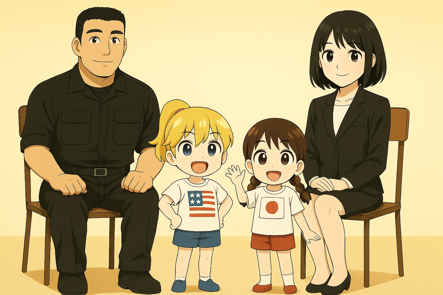 コシカログに登場するキャラが集合して写真撮影