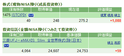 2025/04末時点保有銘柄のスクリーンショット
